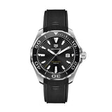  Shop Authentic Tag Heuer Aquaracer Quartz Black Dial Black Rubber Strap Watch for Men -  WAY101A.FT6141 - Luxxuri