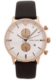  Shop Authentic Emporio Armani Gianni Classic Chronograph White Dial Brown Leather Strap Watch For Men - AR0398 - Luxxuri