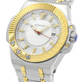  Shop Authentic Versace Chain Reaction Quartz White Dial Two Tone Steel Strap Watch for Men - VEDY00519 - Luxxuri