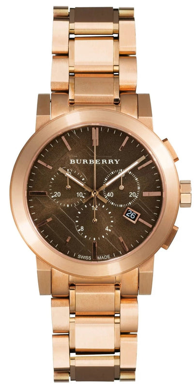  Shop Authentic Burberry The City Grey Dial Rose Gold Steel Strap Watch for Men - BU9353 - Luxxuri