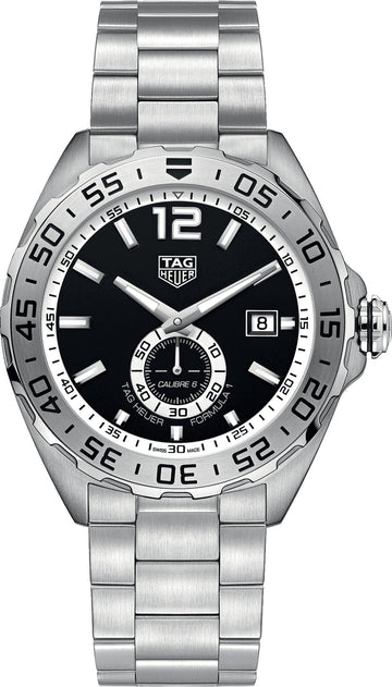  Shop Authentic Tag Heuer Formula 1 Automatic Black Dial Silver Steel Strap Watch for Men - WAZ2012.BA0842 - Luxxuri