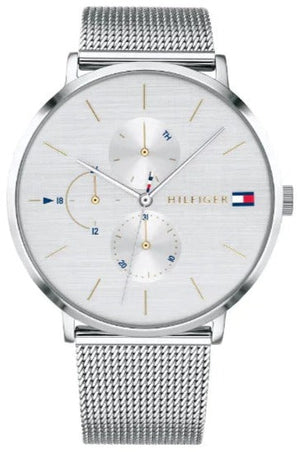  Shop Authentic Tommy Hilfiger Jenna Quartz Silver Dial Silver Mesh Bracelet Watch For Women - 1781942 - Luxxuri