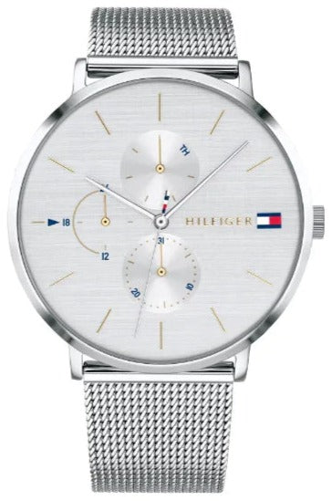  Shop Authentic Tommy Hilfiger Jenna Quartz Silver Dial Silver Mesh Bracelet Watch For Women - 1781942 - Luxxuri