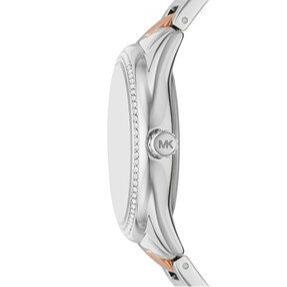  Shop Authentic Michael Kors Janelle Silver Dial Two Tone Steel Strap Watch For Women - MK7383 - Luxxuri