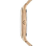  Shop Authentic Michael Kors Slim Runway Three-Hand Gold Dial Gold Steel Strap Watch for Women - MK9122 - Luxxuri