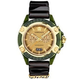  Shop Authentic Versace Icon Active Chronograph Gold Dial Black Silicone Strap Watch For Men - VEZ700321 - Luxxuri