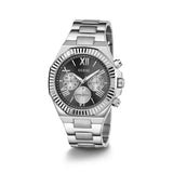  Shop Authentic Guess Equity Analog Black Dial Silver Steel Strap Watch For Men - GW0703G1 - Luxxuri