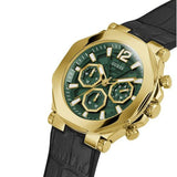  Shop Authentic Guess Edge Chronograph Green Dial Black Leather Strap Watch For Men - GW0492G3 - Luxxuri