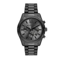  Shop Authentic Michael Kors Lexington Chronograph Black Dial Black Steel Strap Watch for Men - MK9154 - Luxxuri