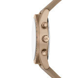 Shop Authentic Michael Kors Warren Chronograph Beige Dial Beige Nylon Strap Watch for Men - MK9145 - Luxxuri