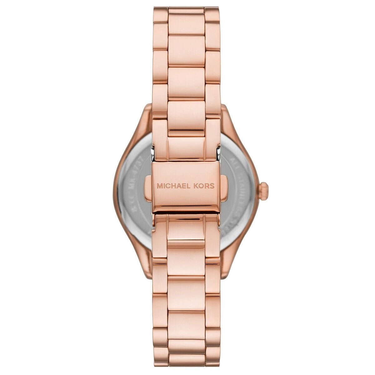  Shop Authentic Michael Kors Lauryn Three-Hand Crystals Rose Gold Dial Rose Gold Steel Strap Watch for Women - MK4736 - Luxxuri