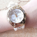  Shop Authentic Guess Luna Diamonds White Dial White Rubber Strap Watch for Women - W0653L3 - Luxxuri
