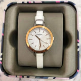  Shop Authentic Fossil Classic Minute White Dial White Leather Strap Watch for Women - BQ3328 - Luxxuri