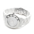  Shop Authentic Marc Jacobs Marc White Dial White Ceramic Strap Watch for Women - MBM9500 - Luxxuri