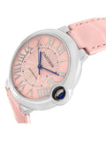  Shop Authentic Cartier Ballon Bleu De Cartier Pink Dial Pink Leather Strap Watch for Women - WSBB0007 - Luxxuri