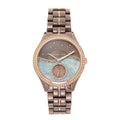  Shop Authentic Michael Kors Lauryn Rose Gold Dial Brown Steel Strap Watch for Women - MK3757 - Luxxuri