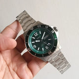  Shop Authentic Fossil FB-03 Chronograph Green Dial Silver Steel Strap Watch for Men - FS5726 - Luxxuri