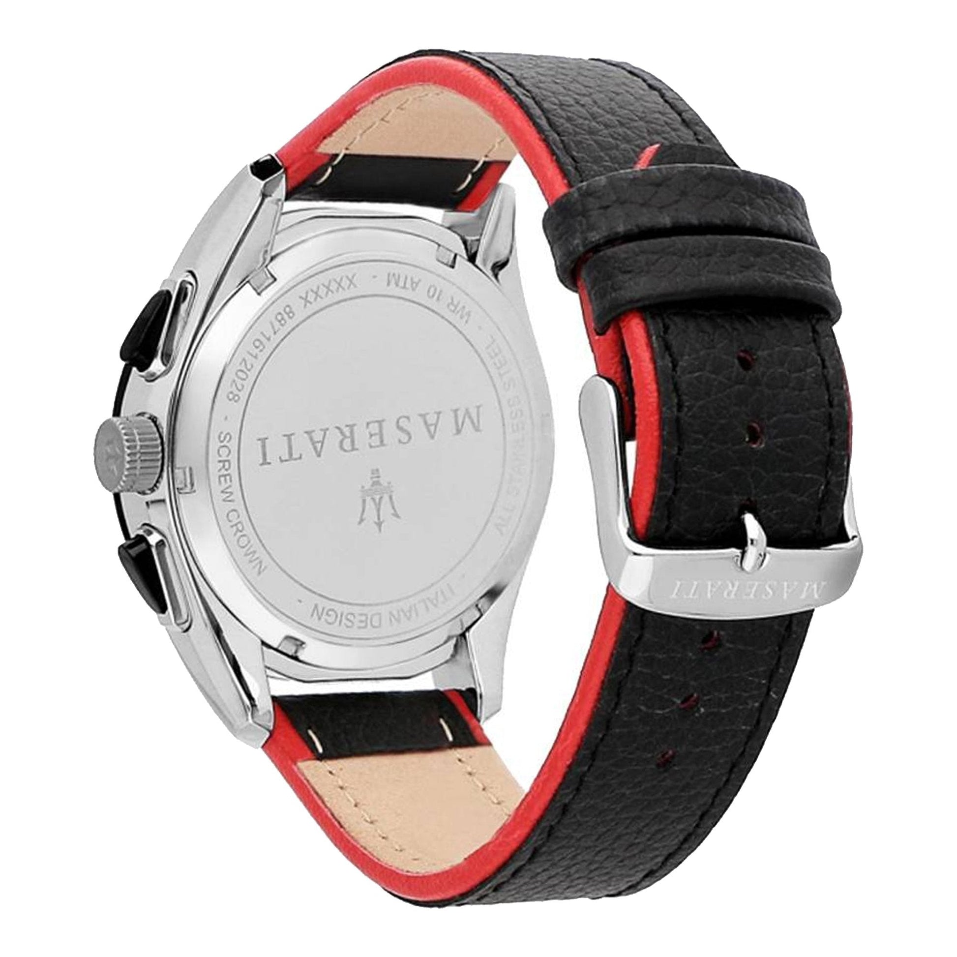  Shop Authentic Maserati Traguardo Black Dial Black Leather Strap Watch For Men - R8871612028 - Luxxuri