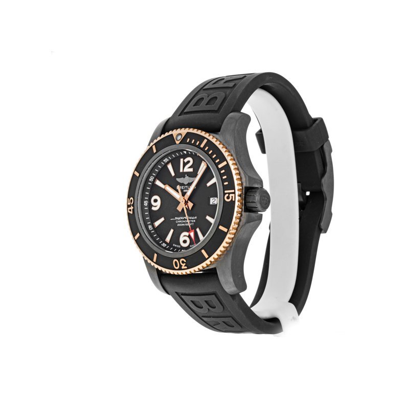  Shop Authentic Breitling Superocean Automatic 46mm Black Dial Black Rubber Strap Watch for Men - U17368221B1S1 - Luxxuri