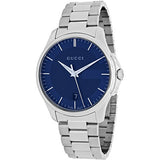  Shop Authentic Gucci G Timeless Blue Dial Silver Steel Strap Watch For Men - YA126440 - Luxxuri