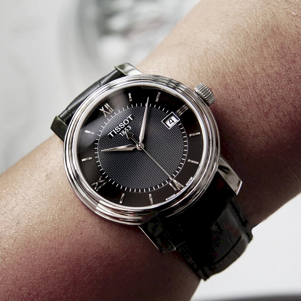  Shop Authentic Tissot T Classic Bridgeport Black Dial Black Leather Strap Watch For Men - T097.410.16.058.00 - Luxxuri