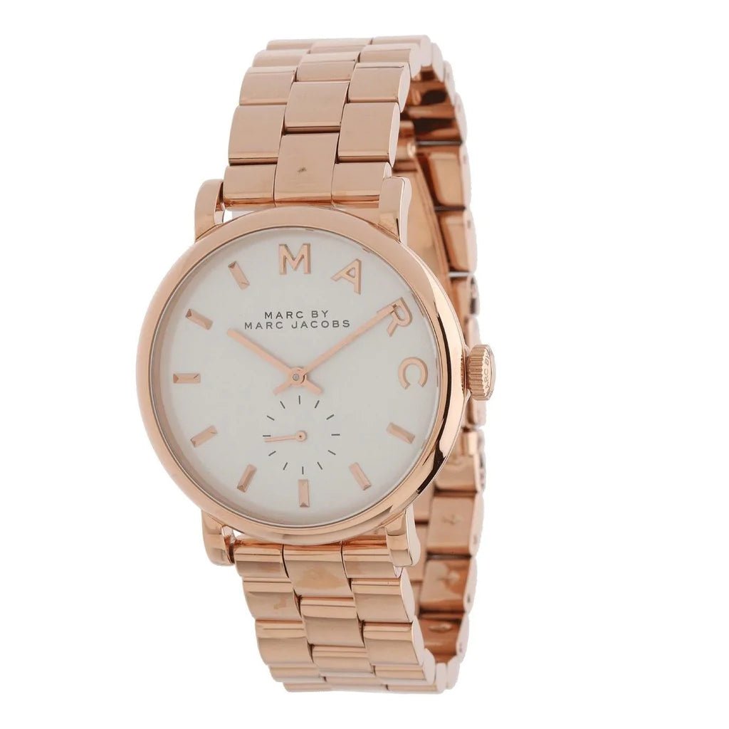  Shop Authentic Marc Jacobs Baker White Dial Rose Gold Steel Strap Watch for Women - MBM3244 - Luxxuri
