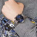  Shop Authentic Emporio Armani Luigi Chronograph Blue Dial Silver Mesh Bracelet Watch For Men - AR80038 - Luxxuri