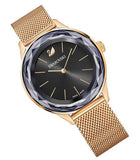  Shop Authentic Swarovski Octea Nova Black Dial Rose Gold Mesh Bracelet Watch for Women - 5430424 - Luxxuri