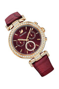  Shop Authentic Swarovski Era Journey Red Dial Red Leather Strap Watch for Women - 5416701 - Luxxuri
