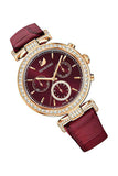  Shop Authentic Swarovski Era Journey Red Dial Red Leather Strap Watch for Women - 5416701 - Luxxuri
