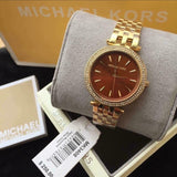  Shop Authentic Michael Kors Darci Amber Dial Gold Steel Strap Watch for Women - MK3408 - Luxxuri