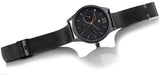  Shop Authentic Tommy Hilfiger Damon Quartz Black Dial Black Mesh Bracelet Watch for Men - 1791420 - Luxxuri