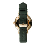  Shop Authentic Emporio Armani Retro Champagne Beige Dial Green Leather Strap Watch For Women - AR1726 - Luxxuri