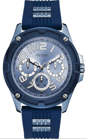  Shop Authentic Guess Delta Blue Dial Blue Silicone Strap Watch for Men - GW0051G4 - Luxxuri