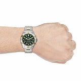  Shop Authentic Fossil Garrett Chronograph Green Dial Two Tone Steel Strap Watch for Men - FS5622 - Luxxuri