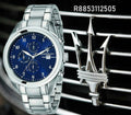  Shop Authentic Maserati Traguardo Blue Dial Silver Steel Strap Watch For Men - R8853112505 - Luxxuri