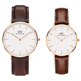  Shop Authentic Daniel Wellington Classic Bristol White Dial Brown Leather Strap Watch For Women - DW00100039 - Luxxuri