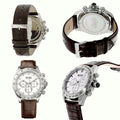  Shop Authentic Hugo Boss Ikon White Dial Brown Leather Strap Watch for Men - 1513175 - Luxxuri