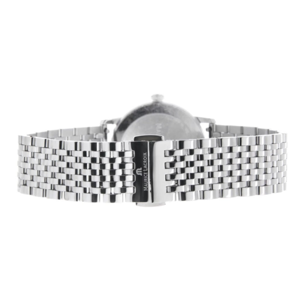  Shop Authentic Maurice Lacroix Eliros Diamonds Blue Dial Silver Steel Strap Watch For Women - EL1094-SS002-450-1 - Luxxuri