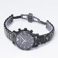  Shop Authentic Emporio Armani Luigi Chronograph Black Dial Black Steep Strap Watch For Men - AR11045 - Luxxuri