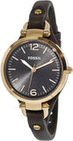  Shop Authentic Fossil Georgia Smoke Grey Dial Grey Leather Strap Watch for Women - ES3077 - Luxxuri