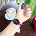  Shop Authentic Calvin Klein Rebel Red Black Dial Red Leather Strap Watch for Women - K8P237U1 - Luxxuri