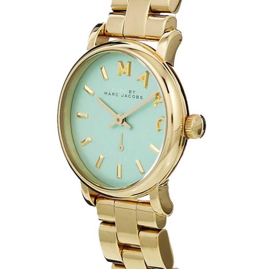  Shop Authentic Marc Jacobs Baker Mint Green Dial Gold Steel Strap Watch for Women - MBM3284 - Luxxuri