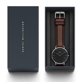  Shop Authentic Daniel Wellington Classic Bristol Black Dial Brown Leather Strap Watch For Men - DW00100143 - Luxxuri