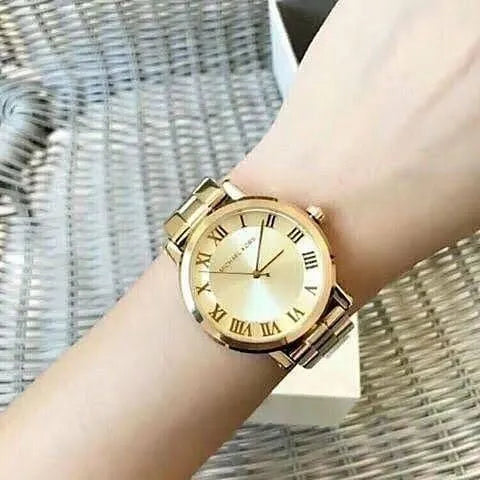  Shop Authentic Michael Kors Norie Gold Dial Gold Steel Strap Watch for Women - MK3560 - Luxxuri