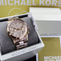  Shop Authentic Michael Kors Paris Limited Edition Rose Gold Dial Steel Strap Watch for Women - MK5716 - Luxxuri
