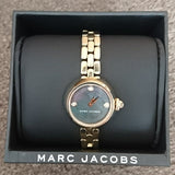 Shop Authentic Marc Jacobs Courtney Mother of Pearl Black Dial Gold Steel Strap Watch for Women - MJ3460 - Luxxuri