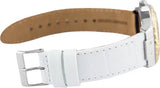  Shop Authentic Guess Limelight Quartz Silver Dial White Leather Strap Watch For Women - W0775l8 - Luxxuri