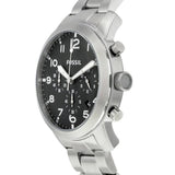  Shop Authentic Fossil Pilot Chronograph Black Dial Silver Steel Strap Watch for Men - FS5141 - Luxxuri