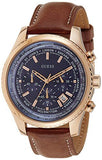  Shop Authentic Guess Persuit Chronograph Blue Dial Brown Leather Strap Watch for Men - W0500G1 - Luxxuri